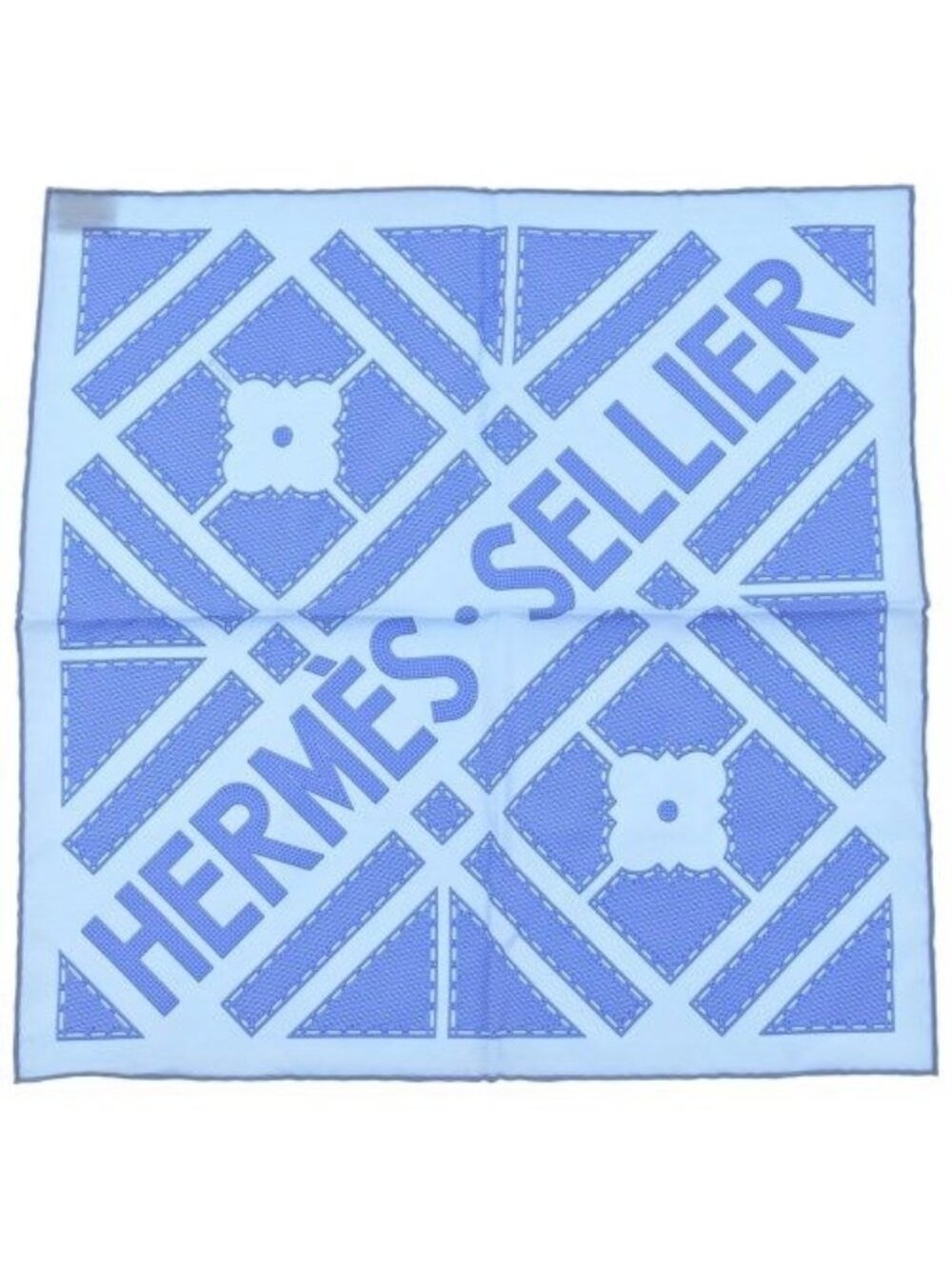 Hermes Bandana Scarf Blue
